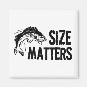 Formatmaterier! Rolig fiskedesign Magnet