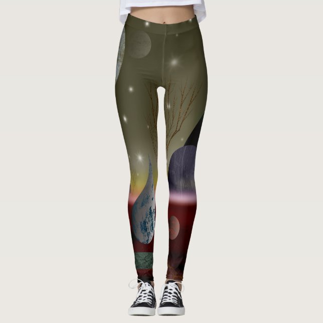 Formbalens planet leggings (Framsida)