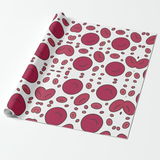 Formdesign för geometriska cirklar presentpapper (Utrullad)