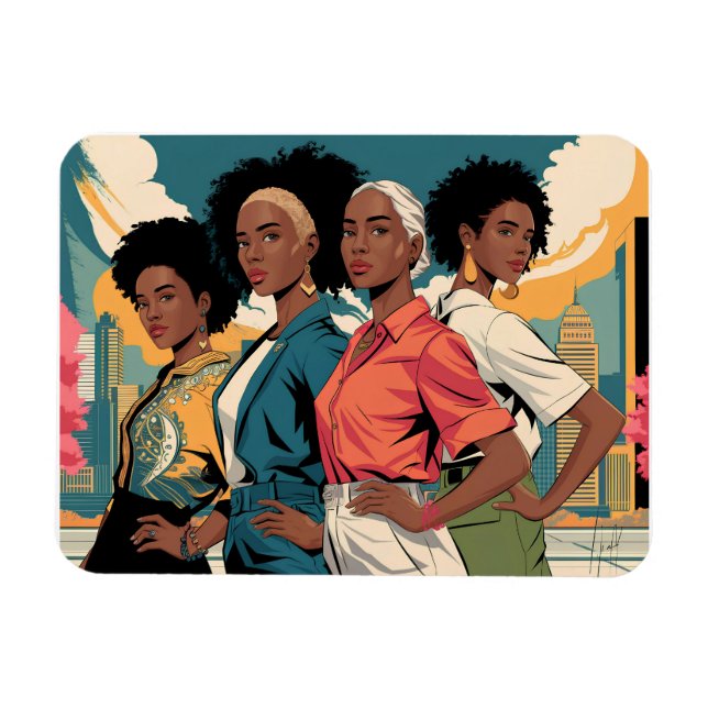 Förmedlade kvinnor i Urban Mode Magnet (Horisontell)