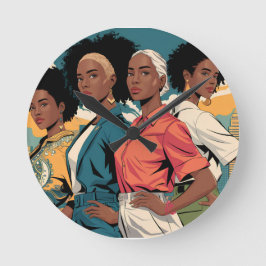 Förmedlade kvinnor i Urban Mode Rund Klocka