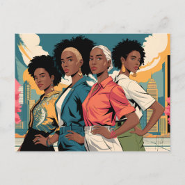 Förmedlade kvinnor i Urban Mode Vykort