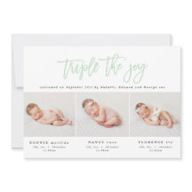 Förmedling av modern triplet-födsel med flera foto