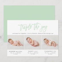 Förmedling av modern triplet-födsel med flera foto