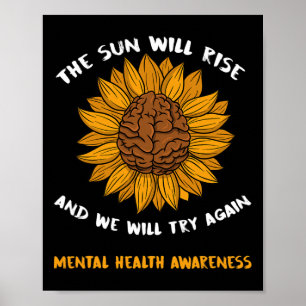 Förmedling av psykisk hälsa genom depressioner Sol Poster