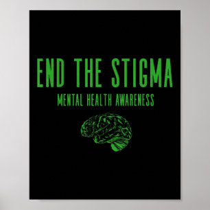 Förmedling om psykisk hälsa - Grönten slutar Poster