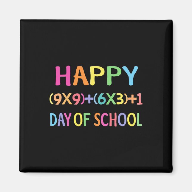Formel 100 dagar för Roligten Math Teacher 100 Magnet (Framsidan)