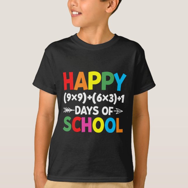 Formel 100 dagar för Roligten Math Teacher 100 T Shirt (Framsida)