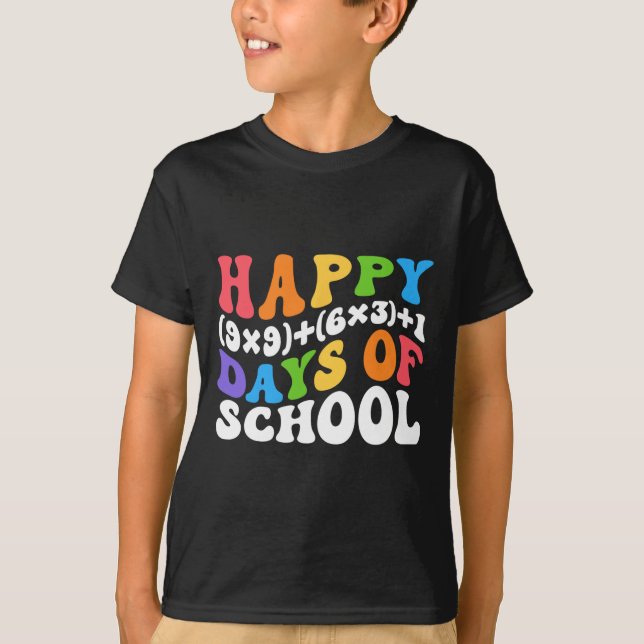 Formel 100 dagar för Roligten Math Teacher 100 T Shirt (Framsida)