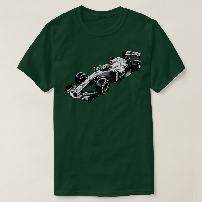Formel 1 Silver-pil T Shirt (Design framsida)