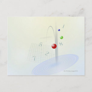 Formel, diagram, matematiska symboler 10 vykort