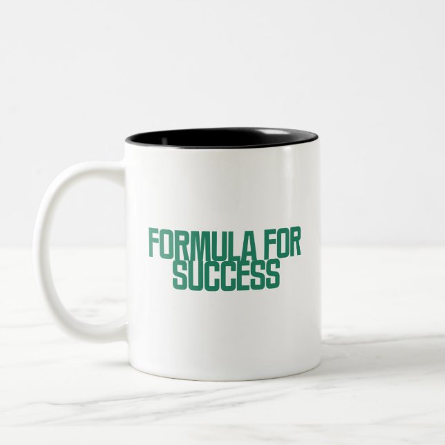 Formel för framgång Analytiskt tänkesätt Design Två-Tonad Mugg (Vänster)