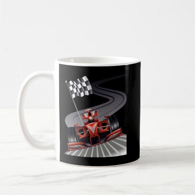 Formel för Tävla fläkt Mekanisk sport Kaffemugg (Vänster)