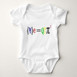 Formel för vetenskapsGeekCutie paj kvadrerad baby T-shirt