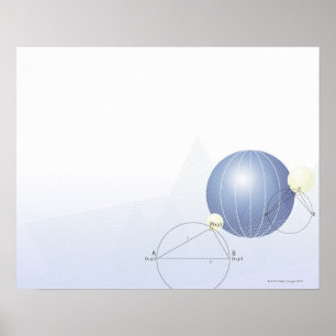 Formel graf, mathsymboler poster
