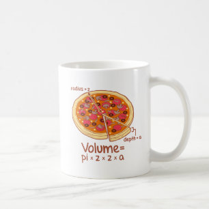 Formel = Pi*z*z*a för Pizzavolym matematisk Kaffemugg