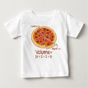 Formel = Pi*z*z*a för Pizzavolym matematisk T Shirt
