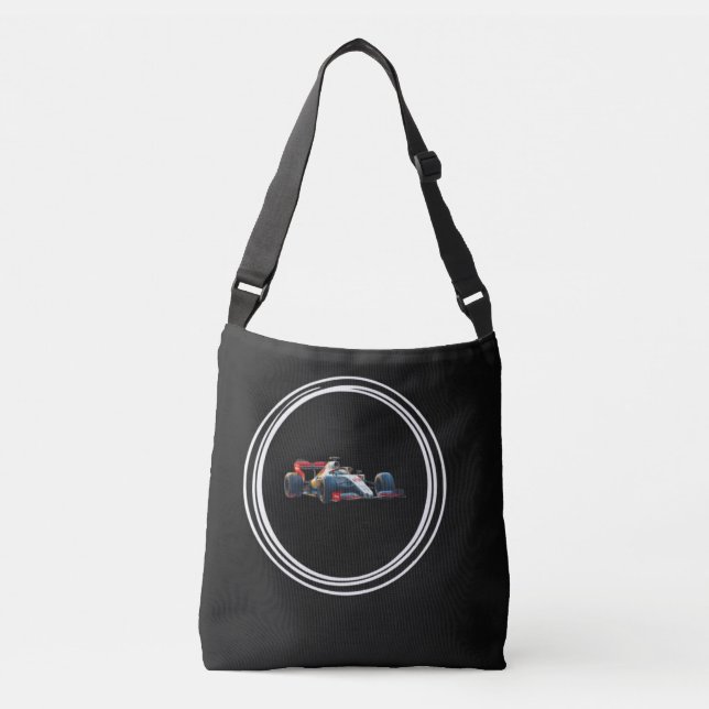 Formel Racing Crossbody Tote Bag Axelväska (Framsida)