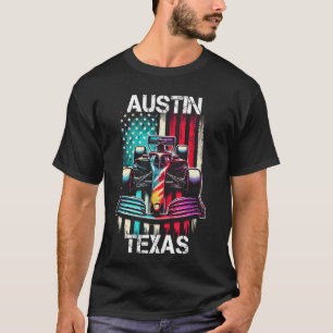 Formel Tävla Austin Texas Circuit 2024 Grand Pri T Shirt