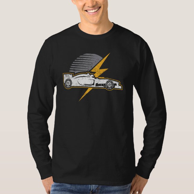 Formel Tävla Bilen Älskare Idea T Shirt (Framsida)