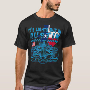 Formel Tävla Open Wheel Car Austin Circuit Texas T Shirt