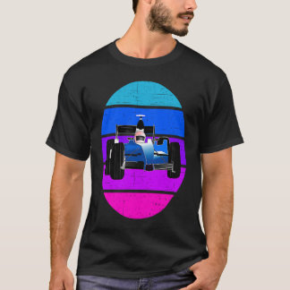 Formel Tävla Retro Vintage Solnedgång för kvinnor T Shirt