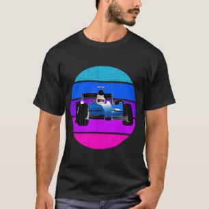 Formel Tävla Retro Vintage Solnedgång för kvinnor T Shirt