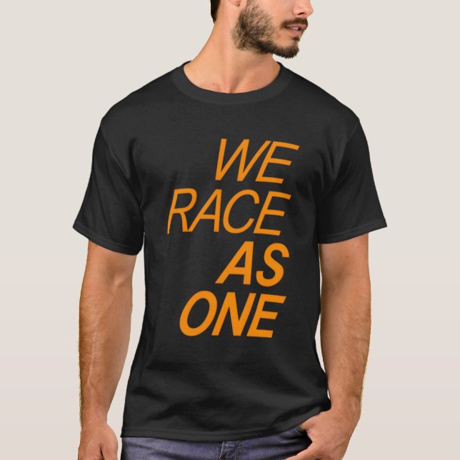 Formel Tävla Vi Tävling som en regnbåge 2020-krets T Shirt (Framsida)
