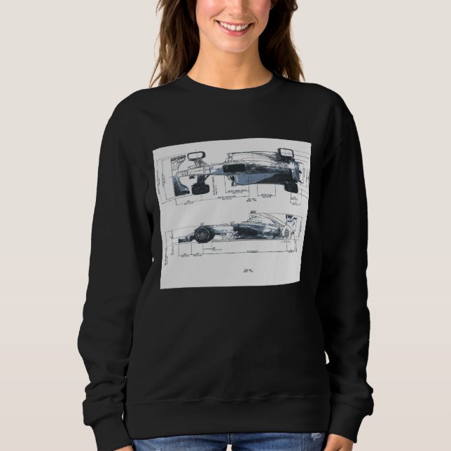 Formelbaserad Tävla - motorteknik för bildesign T Shirt (Framsida)
