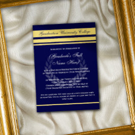 Formell akademisk examen - meddelanden om blå Guld Inbjudningar