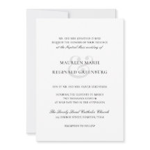 Formell Ampersand Traditional Elegant bröllop