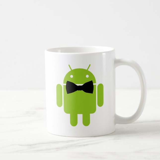 Formell android Robot Icon Graphic Kaffemugg (Höger)