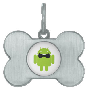 Formell android Robot Icon Graphic Namnbricka Husdjur