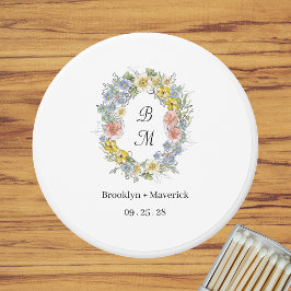Formell blommonogram-kröningsbröllop