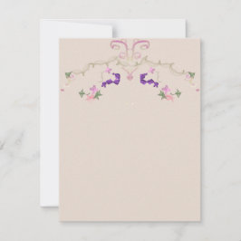 Formell blomsterkrans inbjudan