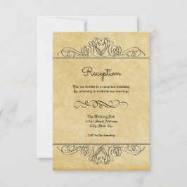 Formell blomsterrikedom - mottagningsinbjudan inbjudningar