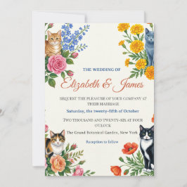 Formell Bröllop Elizabeth & James Inbjudningar