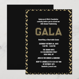 Formell Corporate Gala Boll Party Fundraiser-hände Inbjudningar