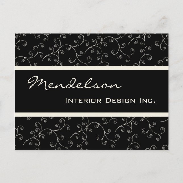 Formell deco Business Professionell Design 2 Vykort (Framsida)