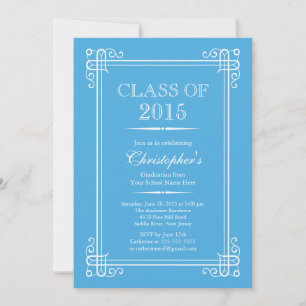 Formell Elegant 2015-Studentfest Inbjudningar