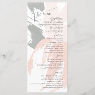 Formell Elegant bröllop Rehearsal Flat Menu Meny