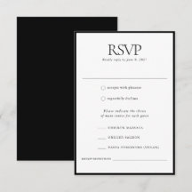 Formell Elegant Classic Black Ram Bröllop