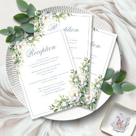 Formell Elegant - dammblått Blommigt - bröllopsmot Tilläggskort