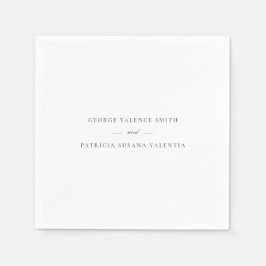 Formell Elegant för kalligrafi | BRÖLLOP Pappersservett