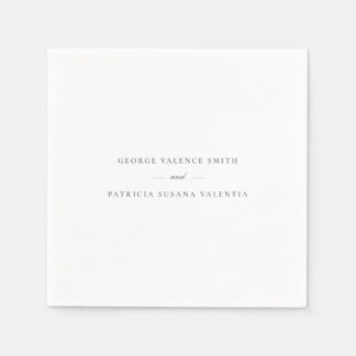 Formell Elegant för kalligrafi | BRÖLLOP Pappersservett