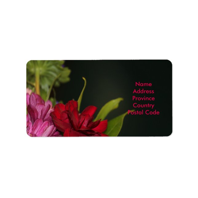 Formell etikett för finare adressetikett (Framsidan)