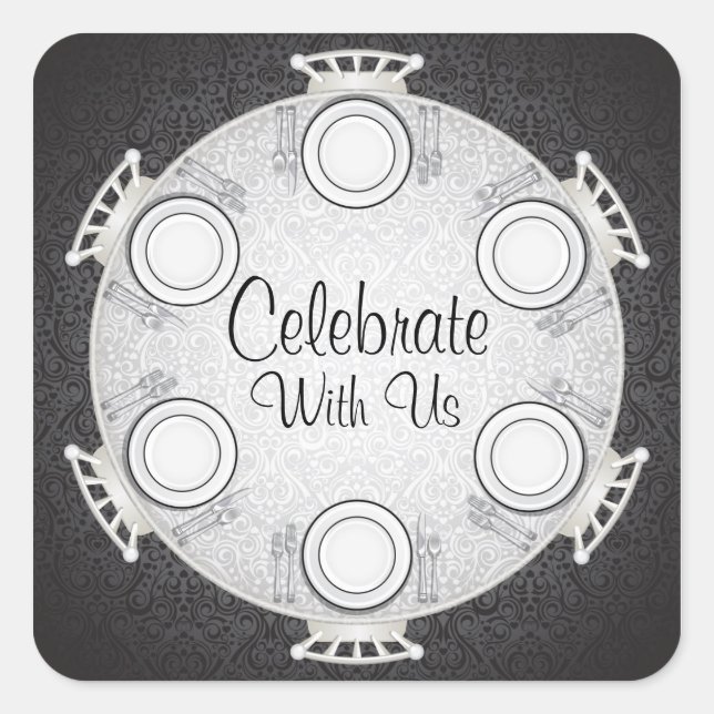 Formell etikett för middagsinbjudan (Framsida)