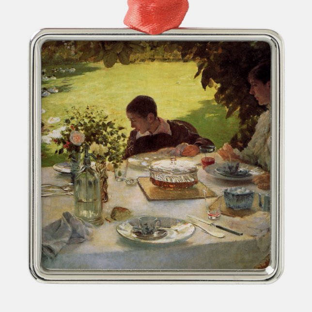 Formell frukost i Garden Julgransprydnad Metall (Framsidan)