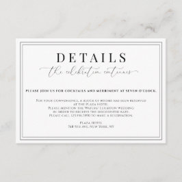 Formell information om Bröllop Tilläggskort