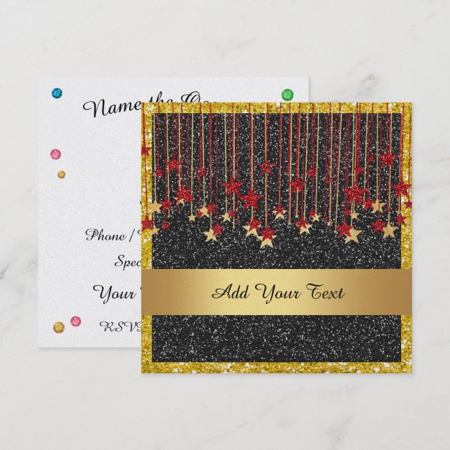 Formell kallelse inbjudningar (Fram/baksida)